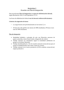 Modalidad 1 Escuelas con Plan de Integración.