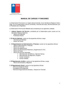 manual de cargos y funciones - Gobernacion Provincial de Melipilla
