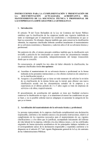 Instrucciones para la cumplimentación y presentación