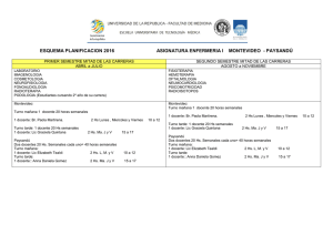 CARRERAS POR SEMESTRE 2016 enfermeria I