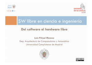 SW libre en ciencia e ingeniería - Universidad Complutense de Madrid
