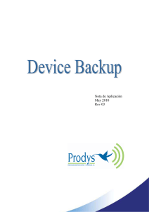 Device Backup.
