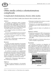 Otitis media crónica colesteatomatosa complicada