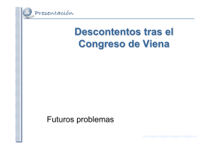 Descontentos tras el Congreso de Viena - E
