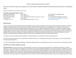 Notas de Clarificación adicionales para el ITERS-R Estas