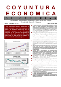 coyuntura economica - Gobierno de Canarias