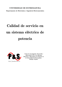 Calidad de servicio en un sistema eléctrcio de potencia