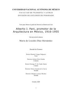 Alberto J. Pani, promotor de la Arquitectura en México, 1916-1955