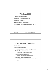 Windows 2000 Características Generales.