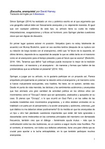 ¡Escucha, anarquista! por David Harvey.