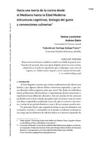 Hacia una teoría de la cocina desde el Medioevo hasta la Edad