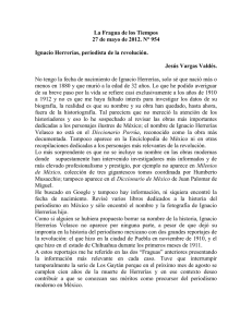 La Fragua de los Tiempos 27 de mayo de 2012. N° 954 Ignacio