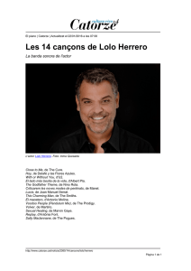 Les 14 cançons de Lolo Herrero