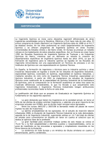Justificación del título - Universidad Politécnica de Cartagena