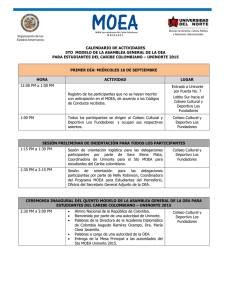 calendario de actividades 5to modelo de la asamblea general de la