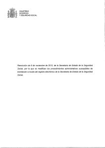 Resolución de 6 de noviembre de 2013, de la Secretaría de Estado