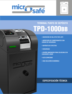 TPD-1000BB - Microsafe SA de CV