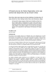 Infraestructuras de Datos Espaciales como eje central del