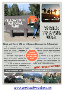 Work and Travel USA Yellowstone 2015