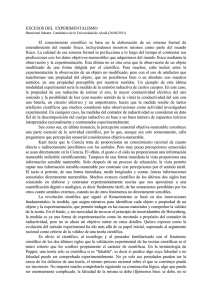 experimentalismo - Universidad de Alcalá