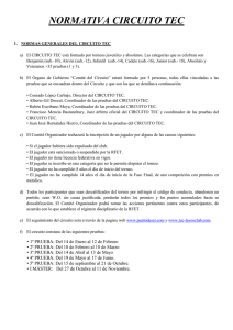 NORMATIVA CIRCUITO TEC