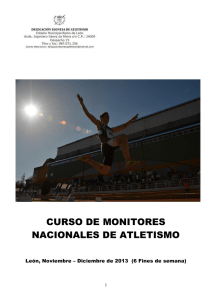 curso de monitores nacionales de atletismo