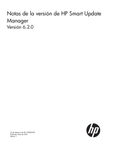 Notas de la versión de HP Smart Update Manager