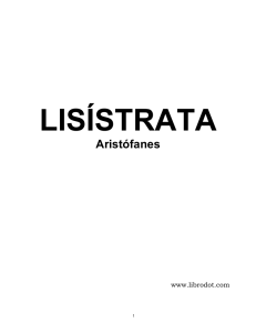 Aristofanes, LISISTRATA