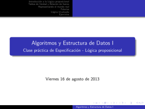 Algoritmos y Estructura de Datos I - Clase práctica de Especificación
