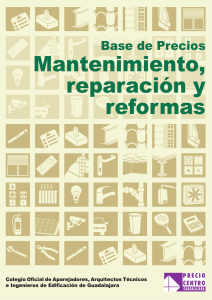 Mantenimiento, reparación y reformas