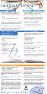 Normas de uso de las Bibliotecas Municipales de Valladolid