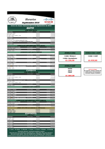 Horarios