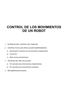 CONTROL DE LOS MOVIMIENTOS DE UN ROBOT