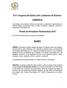 Convocatoria - Congreso del Estado de Guerrero