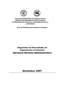 Gerencia División Administrativa Diciembre, 2007