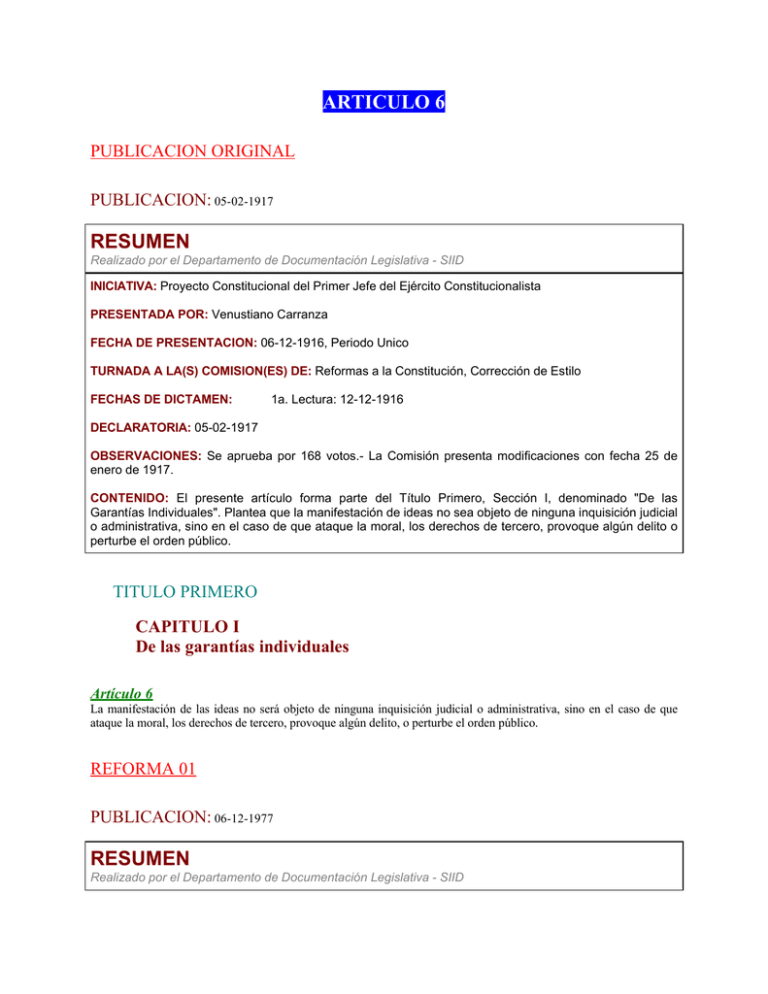 ARTICULO 6 RESUMEN RESUMEN