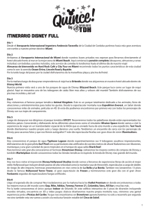 ITINERARIO DISNEY FULL