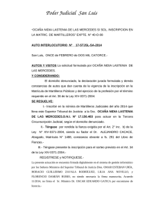 COD BAR ACT - Poder Judicial de la Provincia de San Luis