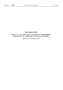 Declaraciones anejas al Acta Final de la Conferencia