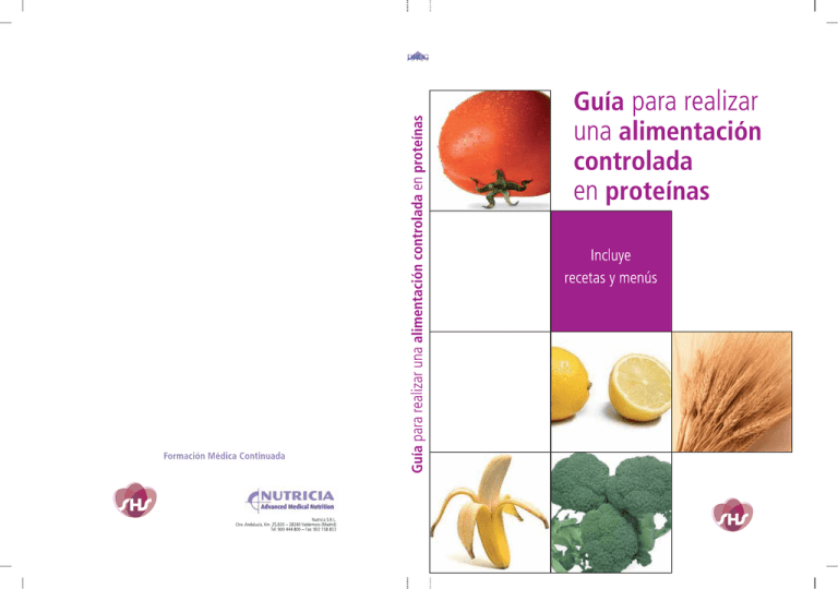 Libro Guía Para Realizar Una Dieta Controlada En Proteínas 4909
