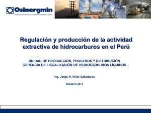 Regulación y producción de la actividad extractiva de hidrocarburos