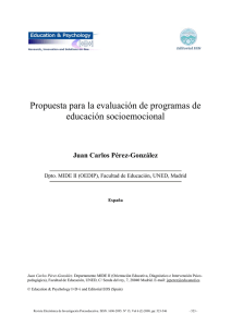 Propuesta para la evaluación de programas de educación