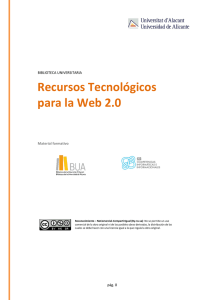 Recursos Tecnológicos para la Web 2.0