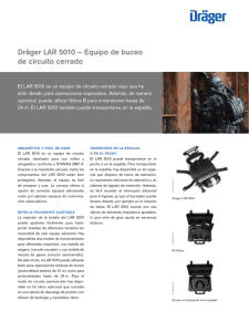 Dräger LAR 5010 – Equipo de buceo de circuito cerrado