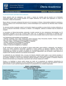 PLAN DE ESTUDIOS - Oferta Académica UNAM