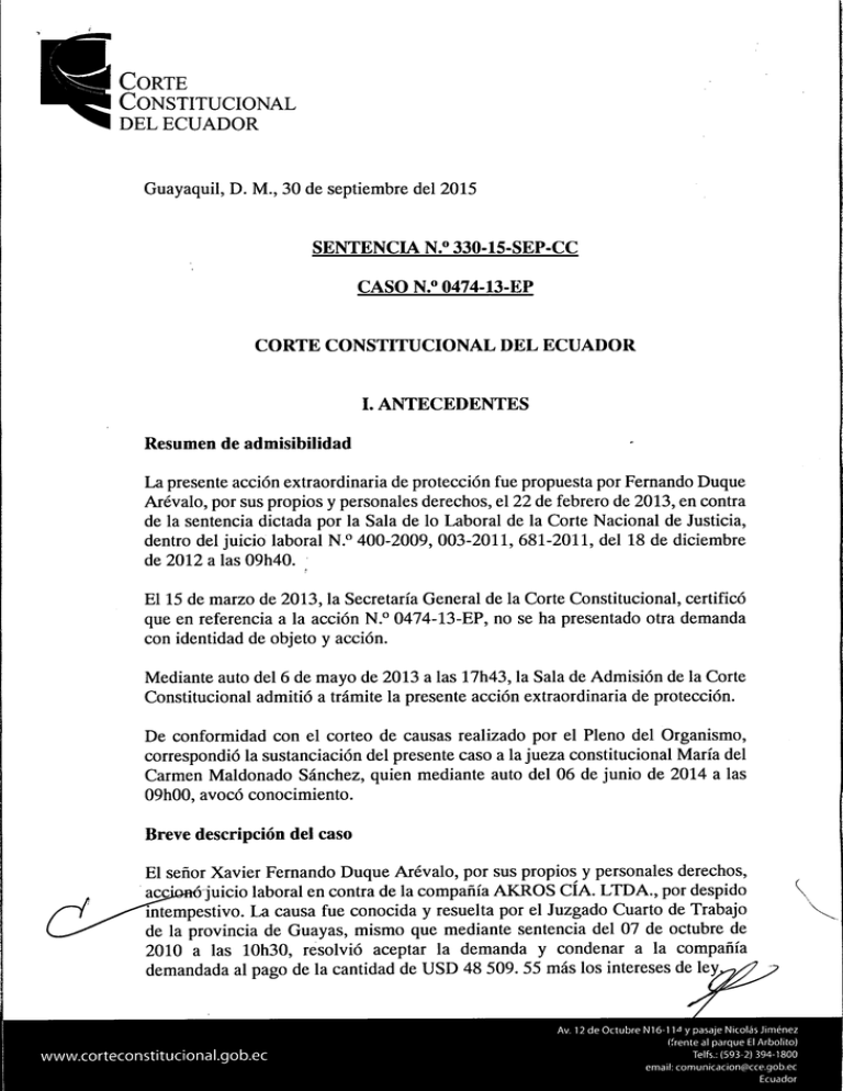 Descargar Sentencia Corte Constitucional Del Ecuador