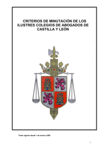 Criterios - Consejo de la Abogacía de Castilla y León