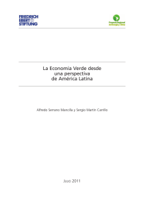 La economía verde desde una perspectiva de América Latina