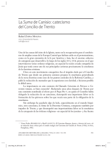 La Suma de Canisio: catecismo del Concilio de Trento
