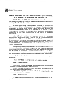 subvenciones, con carácter previo, deberán concretar en un plan